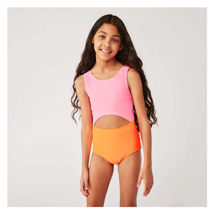 Kid Girls' Cutout Swimsuit